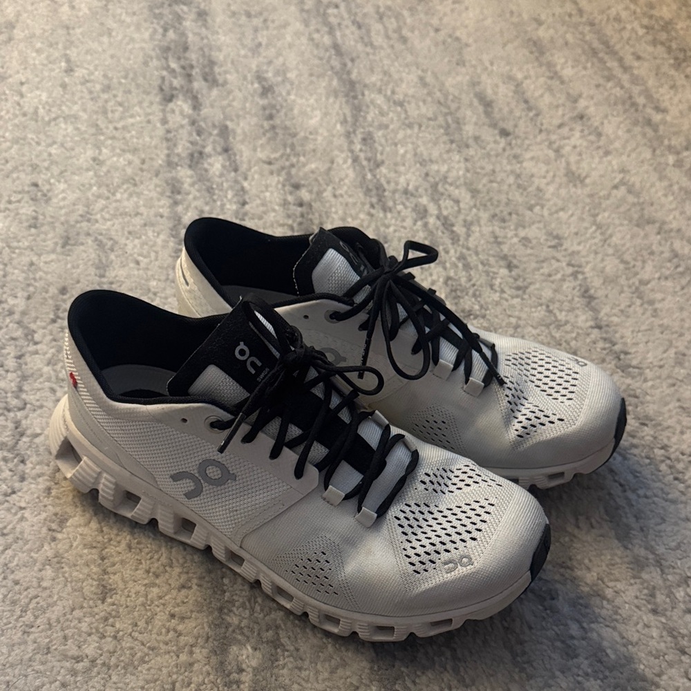 On Running Women’s X Black and White Athletic Shoes